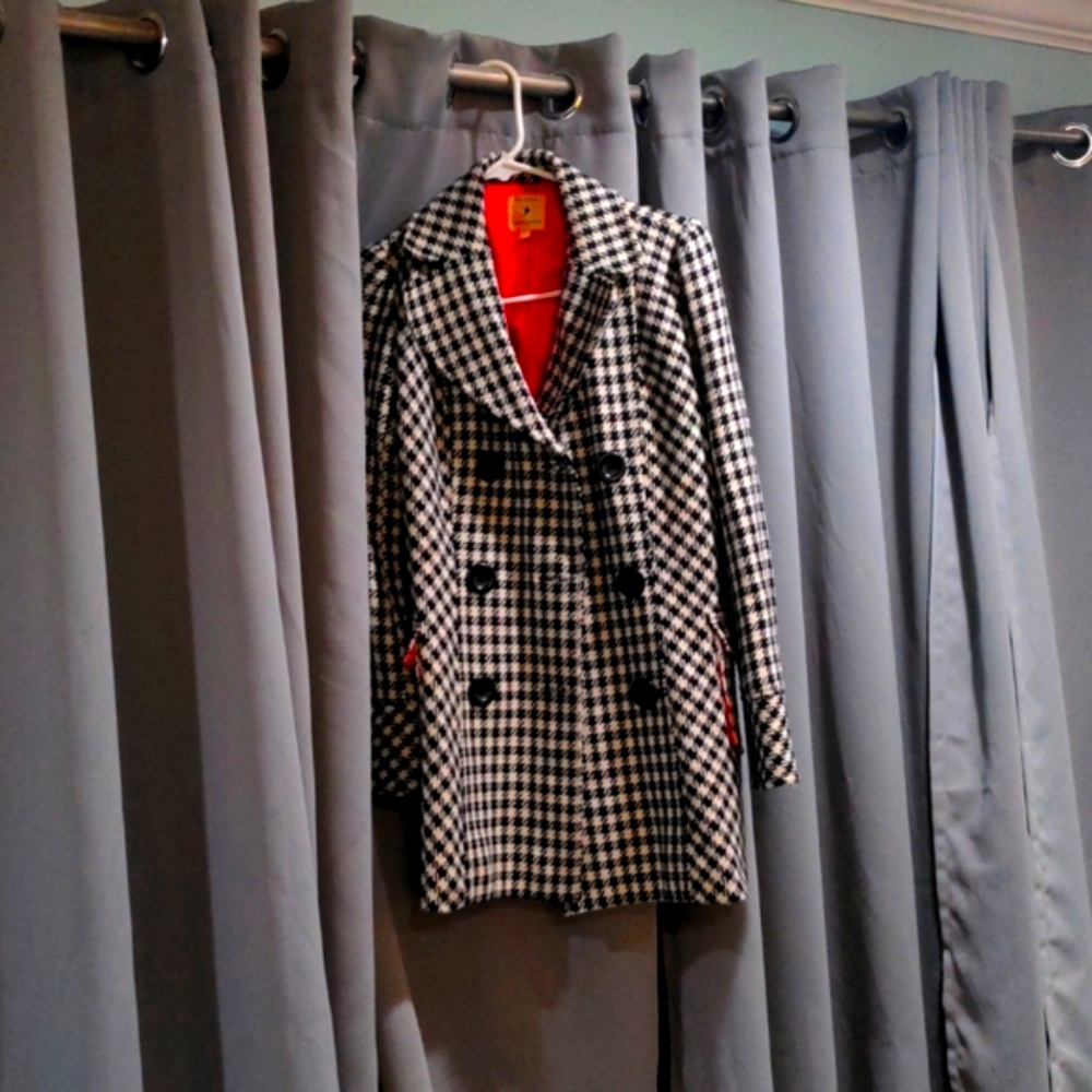 Forever 21 Houndstooth Coat Size Small